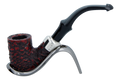Peterson of Dublin System Rustic Briar Smoking Pipe - Shape No.313