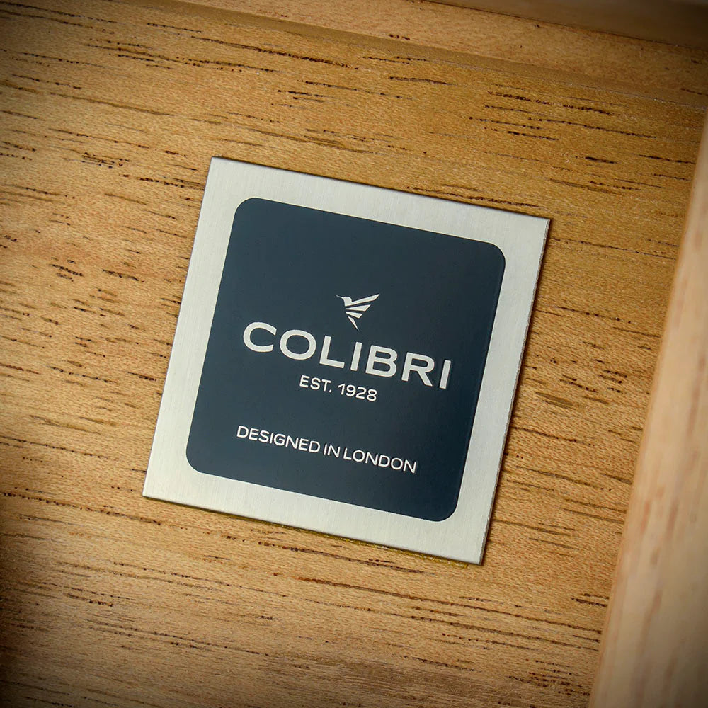 Colibri Quasar Desktop Humidor Grey - 40/45 Cigar Capacity