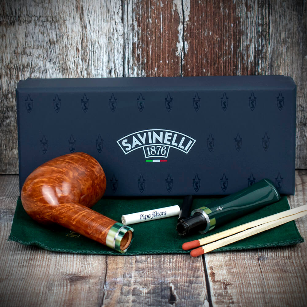 Savinelli Foresta Smooth Natural Briar Pipe - 111 6mm