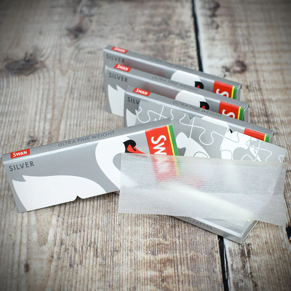 Swan Rolling Papers Regular Silver - Box of 50