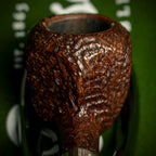 Sandblasted Peterson of Dublin Irish Harp Smoking Pipe - Shape 3085