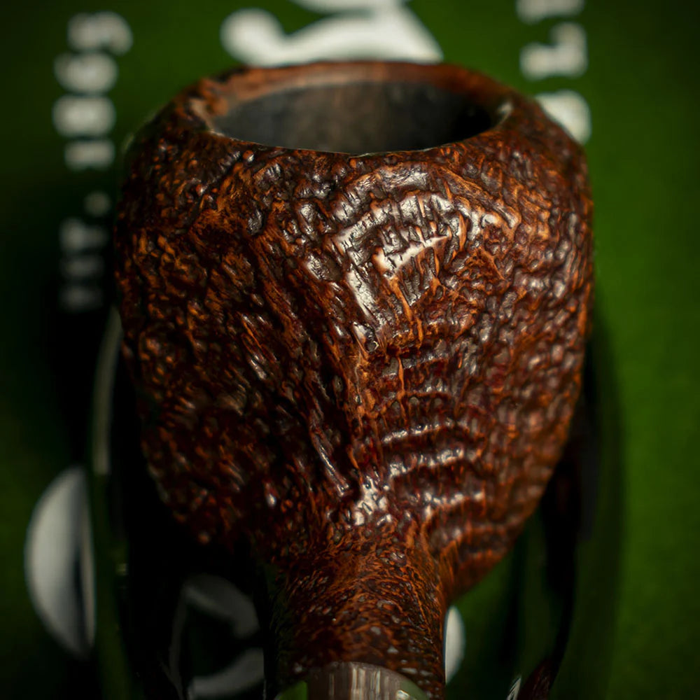 Sandblasted Peterson of Dublin Irish Harp Smoking Pipe - Shape 3085