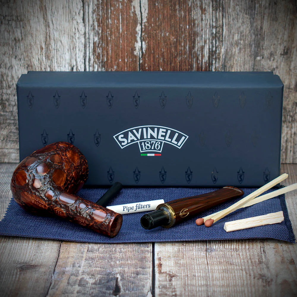 Savinelli Alligator Brown 111 - 6mm Briar Pipe