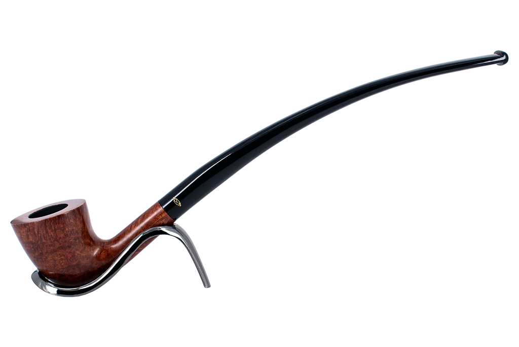 Savinelli Brown Smooth Churchwarden Briar Pipe - 921 No Filter