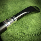 Peterson of Dublin Ebony Spigot Briar Smoking  Pipe - Shape 128