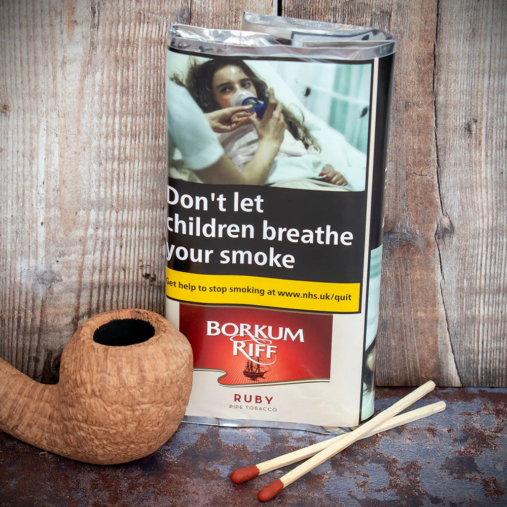 Borkum Riff Ruby Pipe Tobacco (Cherry & Vanilla) - 50g Packet