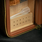 Sikarlan Leather Travel Cigar Case  - 6 Cigars