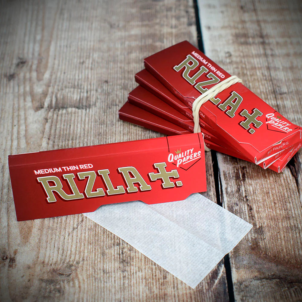 Rizla Regular Red Rolling Papers - Bundle of 5