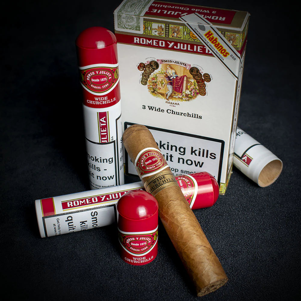 Romeo y Julieta Wide Churchill Tubos Cuban Cigar - Single