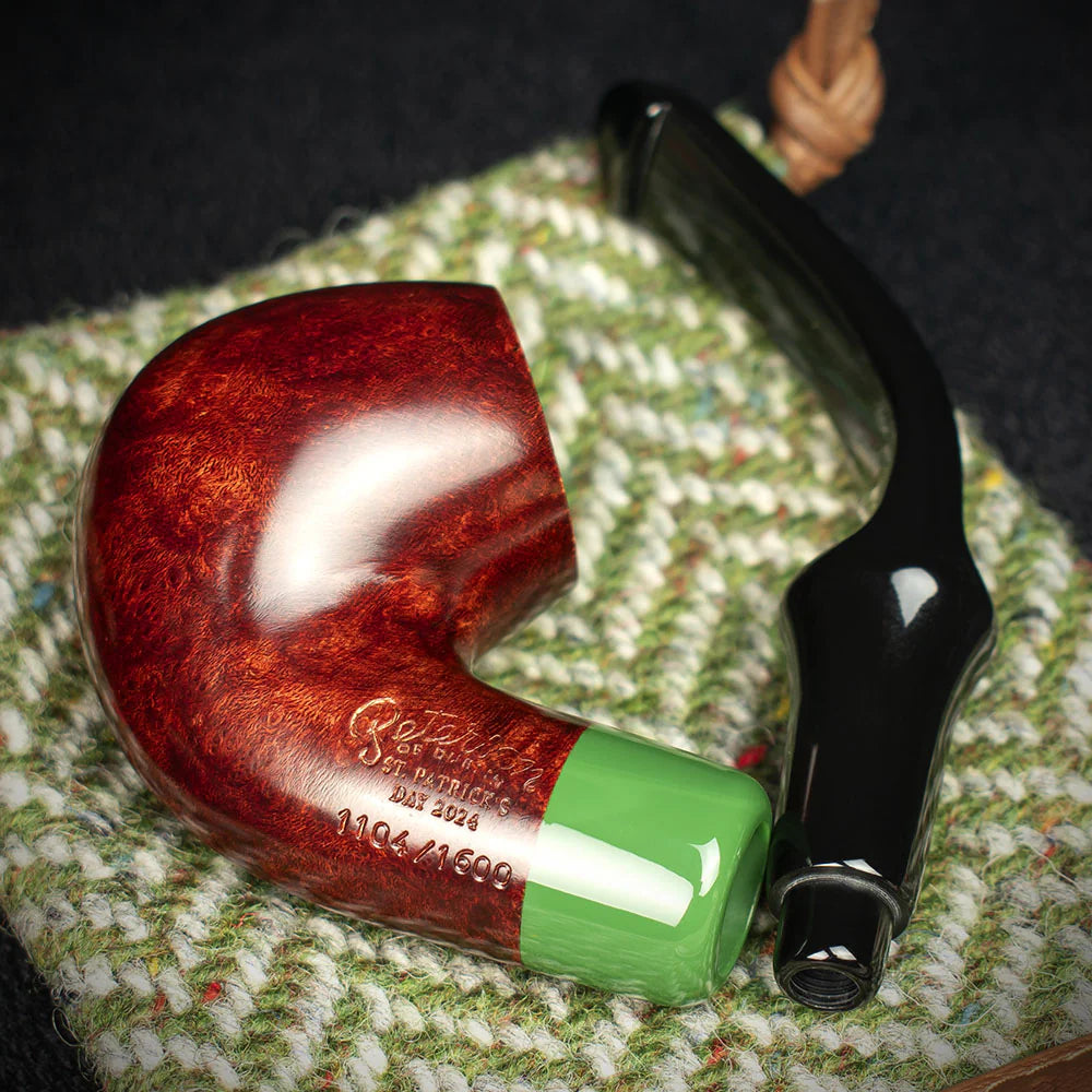 Peterson of Dublin St. Patrick's Day 2024 Limited Edition Smooth "P" Lip Briar Pipe - Shape 317