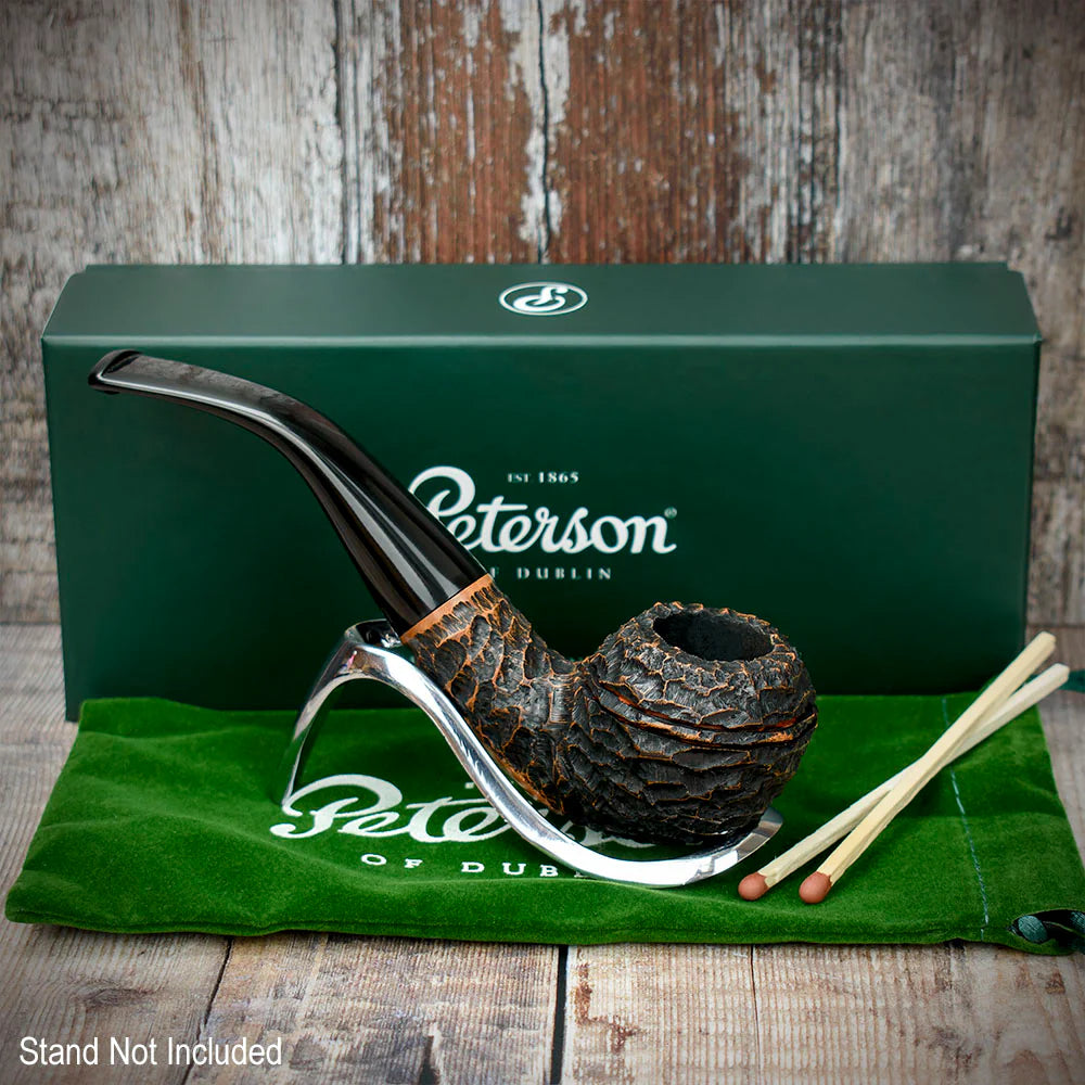 Peterson of Dublin Aran Rusticated Briar Smoking Pipe - Shape No.999