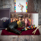 Savinelli Arlecchino Rusticated Black 111 - 6mm Briar Pipe