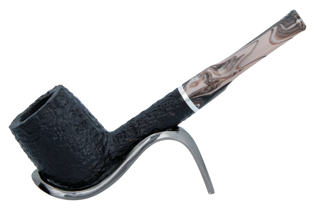 Savinelli Morellina Rustic Black 114R - 6mm Briar Pipe