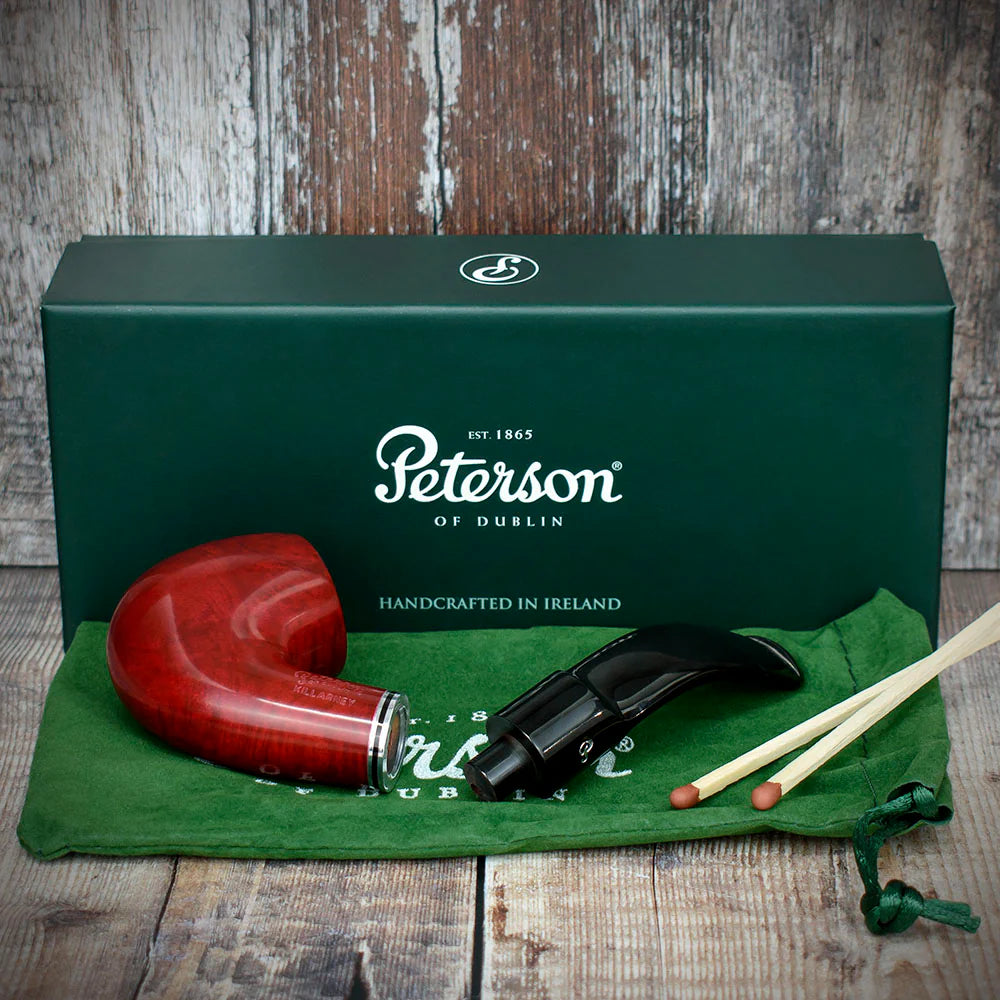 Peterson of Dublin Killarney Red Briar Smoking Pipe - Shape No.221