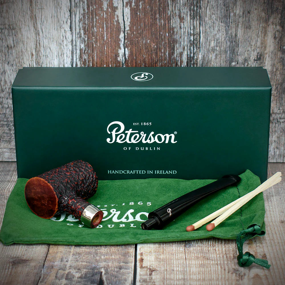 Peterson of Dublin Speciality Tankard Rustic Briar Smoking Pipe
