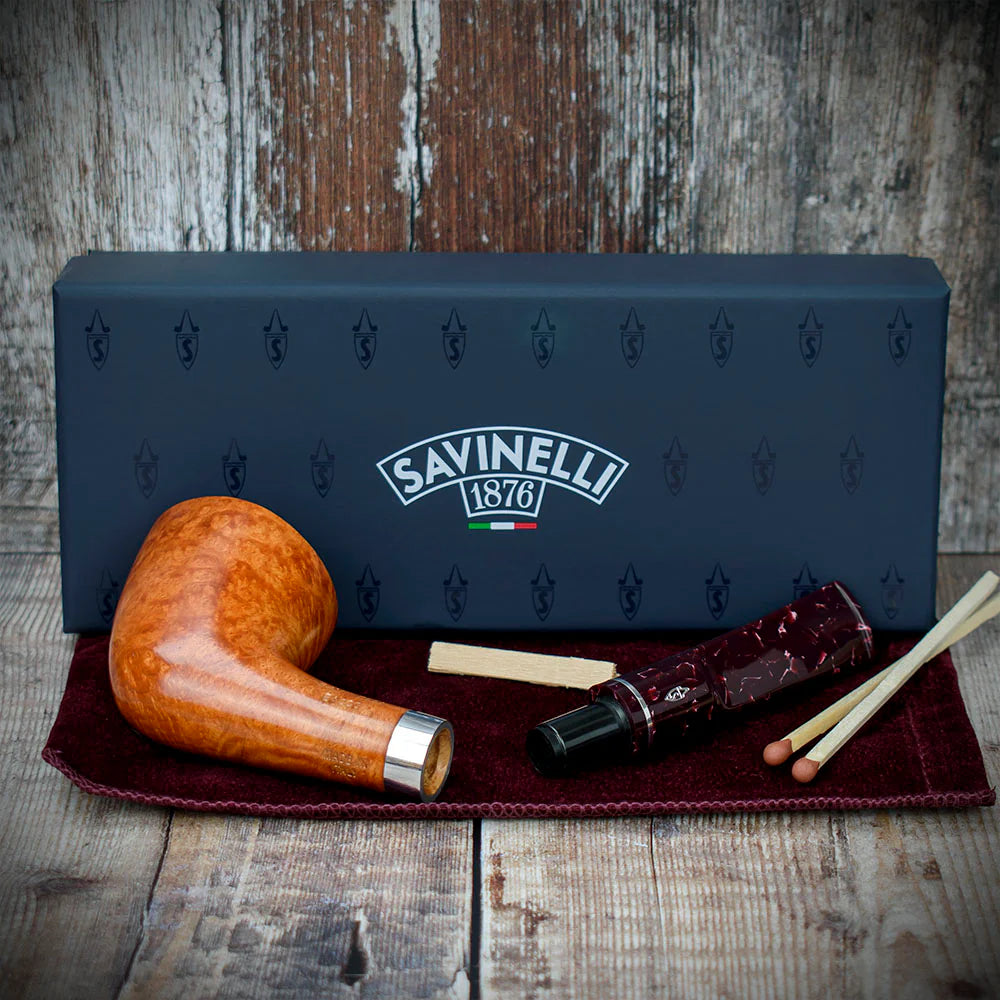 Savinelli Bacco Smooth Natural 904 - 6mm Briar Pipe