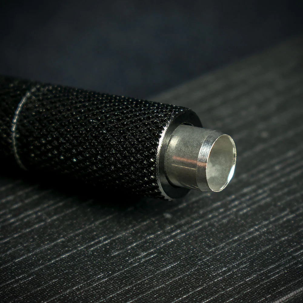 Black Titanium Cigar Drill Spike Nubber & Double Punch - Draw Enhancer Tool