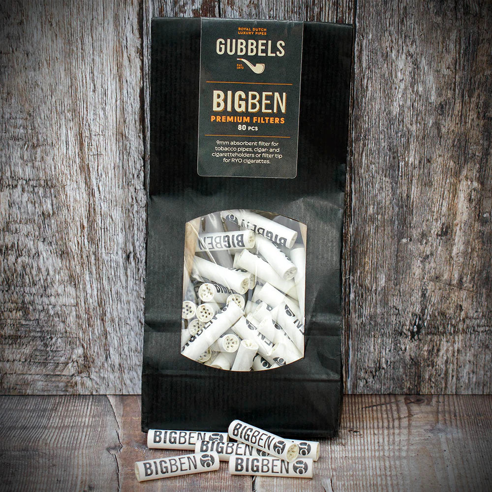 Big Ben 9mm Pipe Filters - Bag of 80