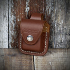 Zippo Lighter Pouch With Belt Loop - Brown Leather