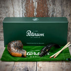 Peterson of Dublin Aran Rusticated Briar Smoking Pipe - Shape No.221