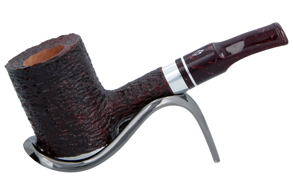 Savinelli Bacco Rusticated Dark Brown 311 - 6mm Briar Pipe