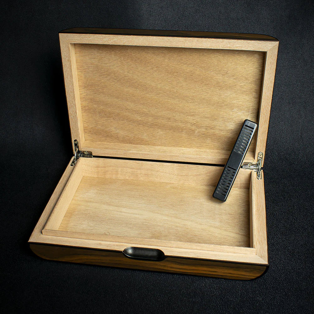 Walnut Finish Humidor - 10 Cigar Capacity