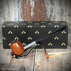 Smoke-King Metal Pipe Brown Poa Rosa Wood Egg Shape Bowl