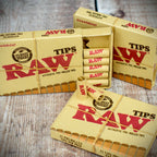 RAW Natural Pre-Rolled Filter Tips - Bundle of 3