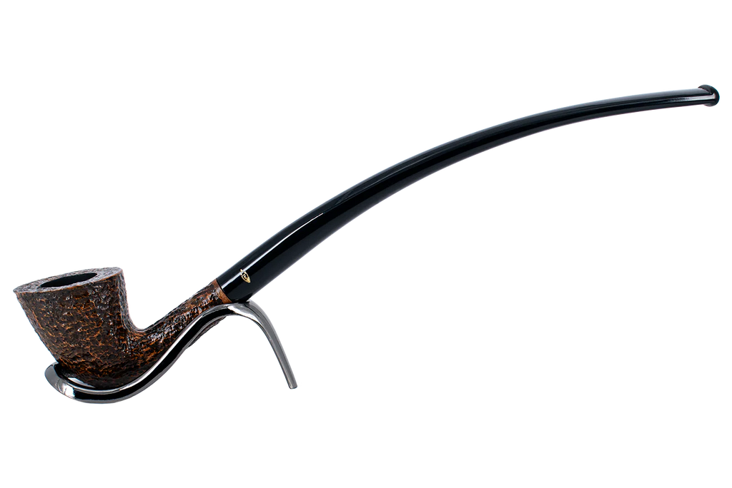 Savinelli Brownblast Churchwarden Briar Pipe - 921 6mm