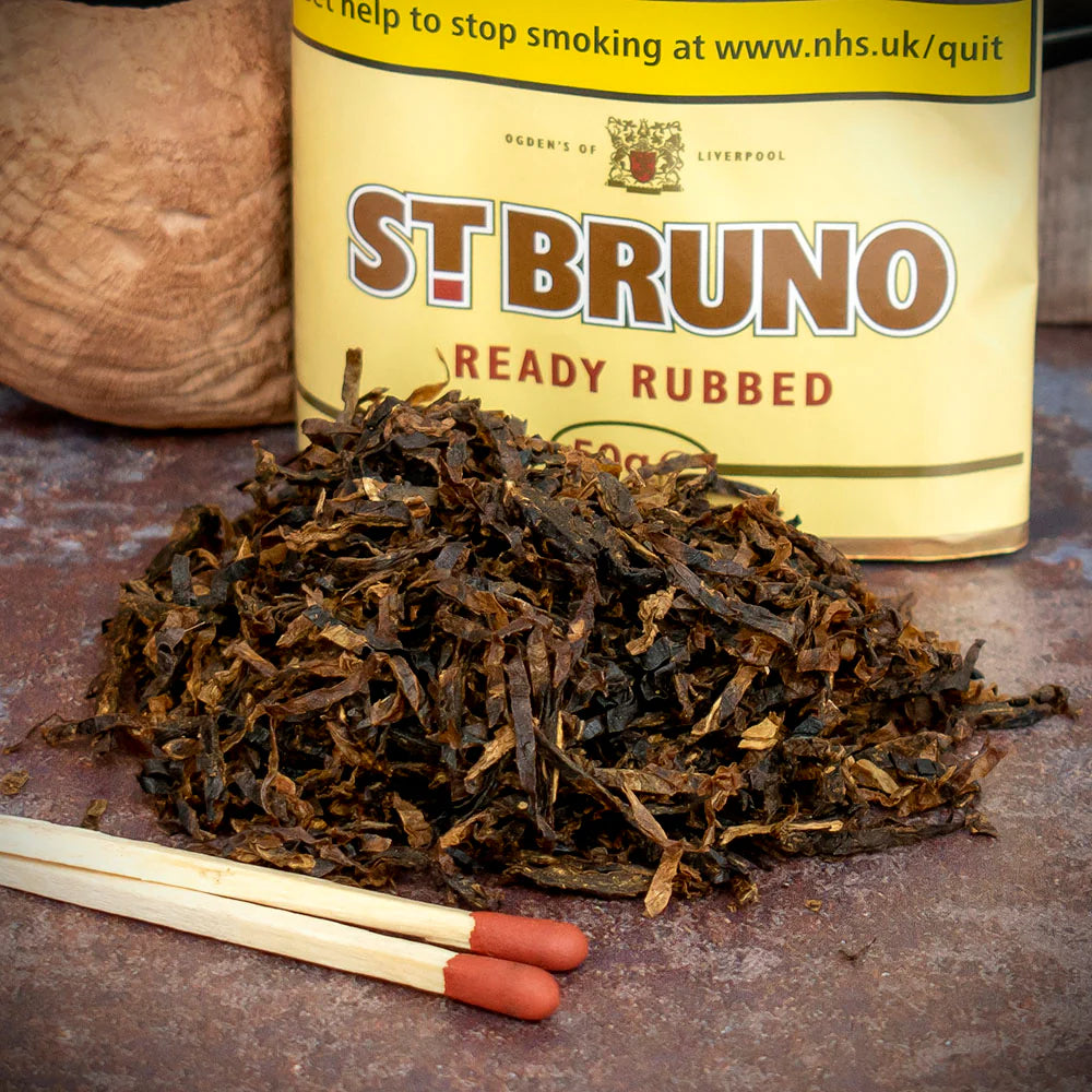 St. Bruno Ready Rubbed Pipe Tobacco 50g Packet