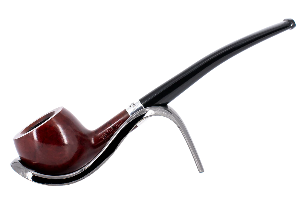 Peterson of Dublin Jnr. Terracotta Silver Mounted Prince Smoking Pipe