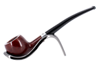 Peterson of Dublin Jnr. Terracotta Silver Mounted Prince Smoking Pipe