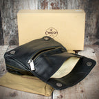 Chacom Two Pipe Combination Pouch - Black Leather