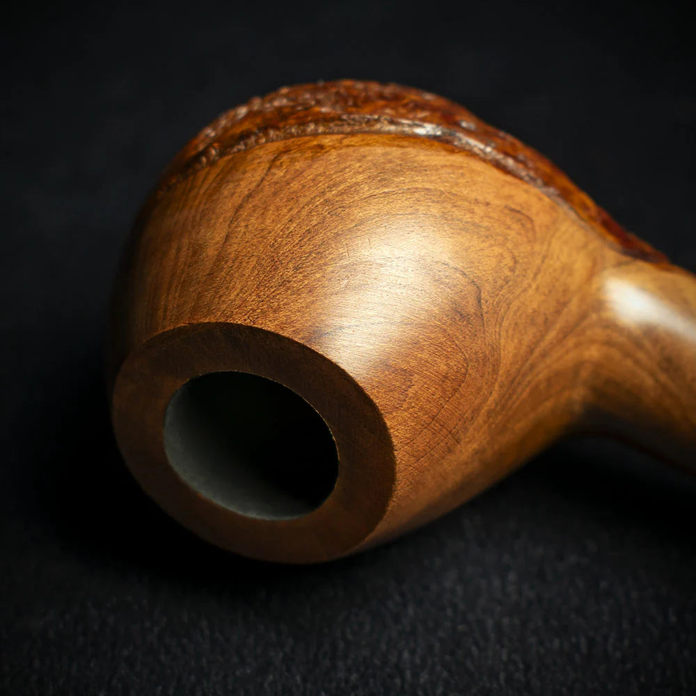 Jean Claude 9mm Filter Rustic Wave Briar Smoking Pipe - Shape 50