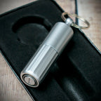 Compact Double Punch Cigar Tool 10mm & 12mm - Satin Silver