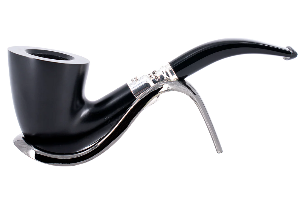 Peterson of Dublin Ebony Spigot Briar Smoking  Pipe - Shape 128