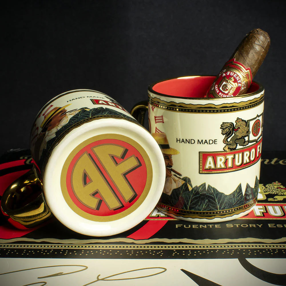 Arturo Fuente 4 Espresso Mug Set + Short Story Cigar