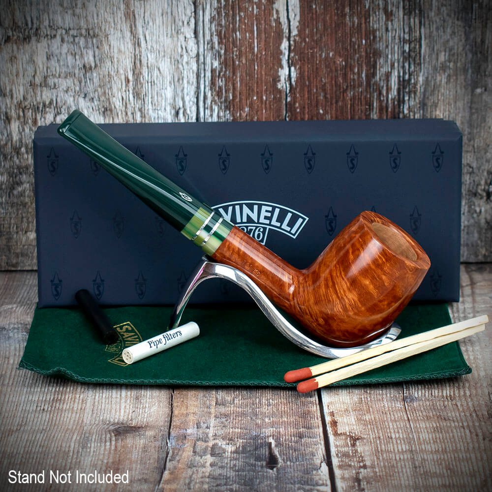Savinelli Foresta Smooth Natural Briar Pipe - 111 6mm