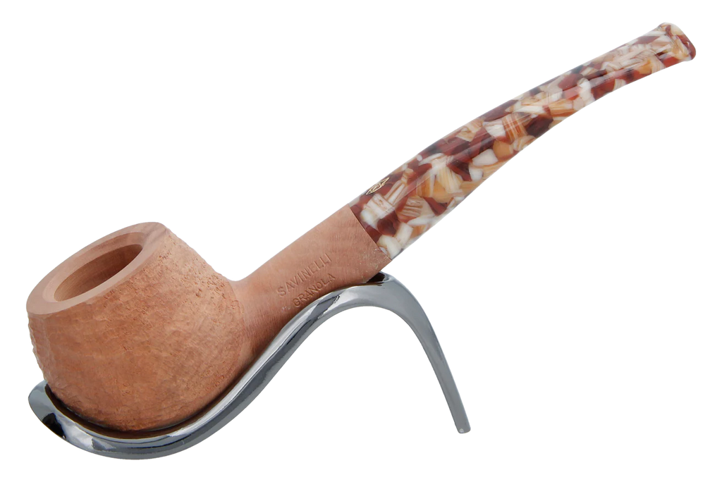 Savinelli Granola Rusticated 315 - 6mm Briar Pipe