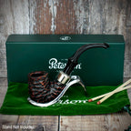 Peterson of Dublin System Rustic Briar Smoking Pipe - Shape No.313