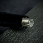 Matte Black Metal Cigar Drill Spike Nubber & Double Punch - Draw Enhancer Tool