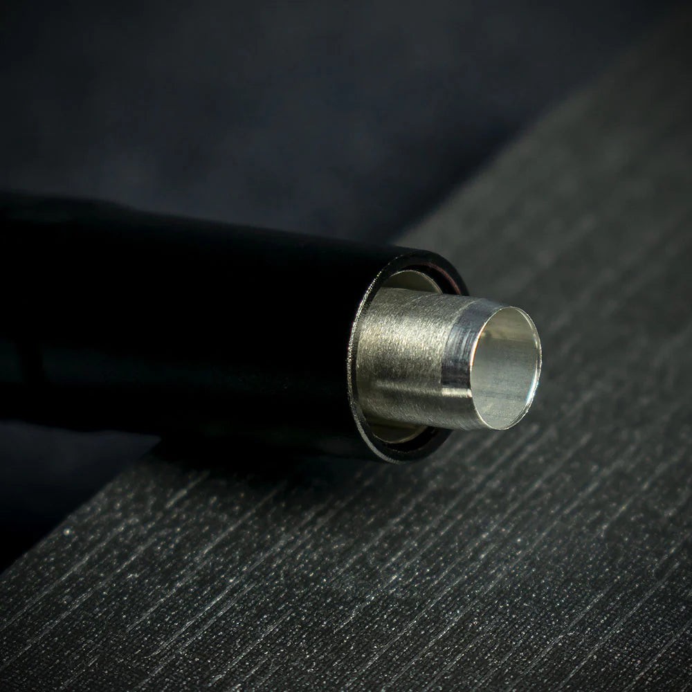 Matte Black Metal Cigar Drill Spike Nubber & Double Punch - Draw Enhancer Tool