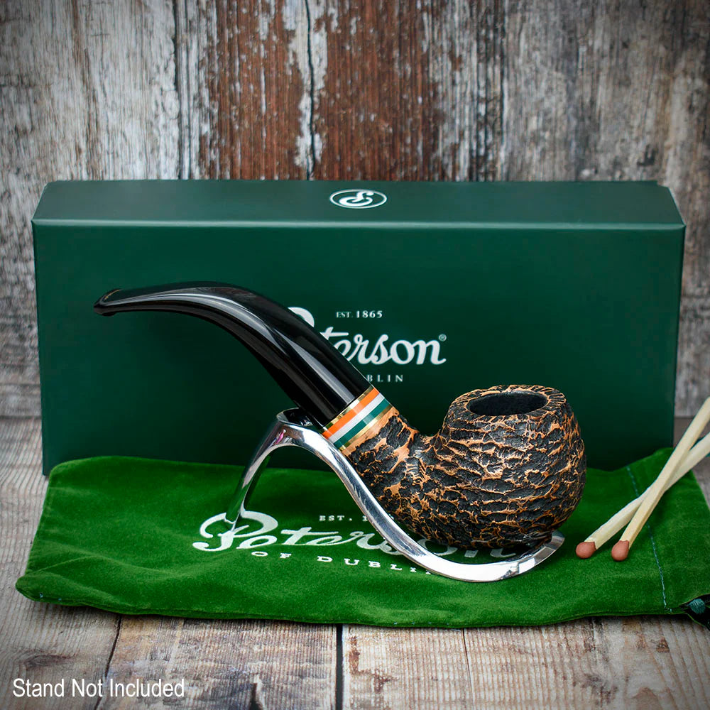 Peterson of Dublin St. Patrick's Day 2023 Limited Edition Rusticated Briar Smoking Pipe - Shape 03