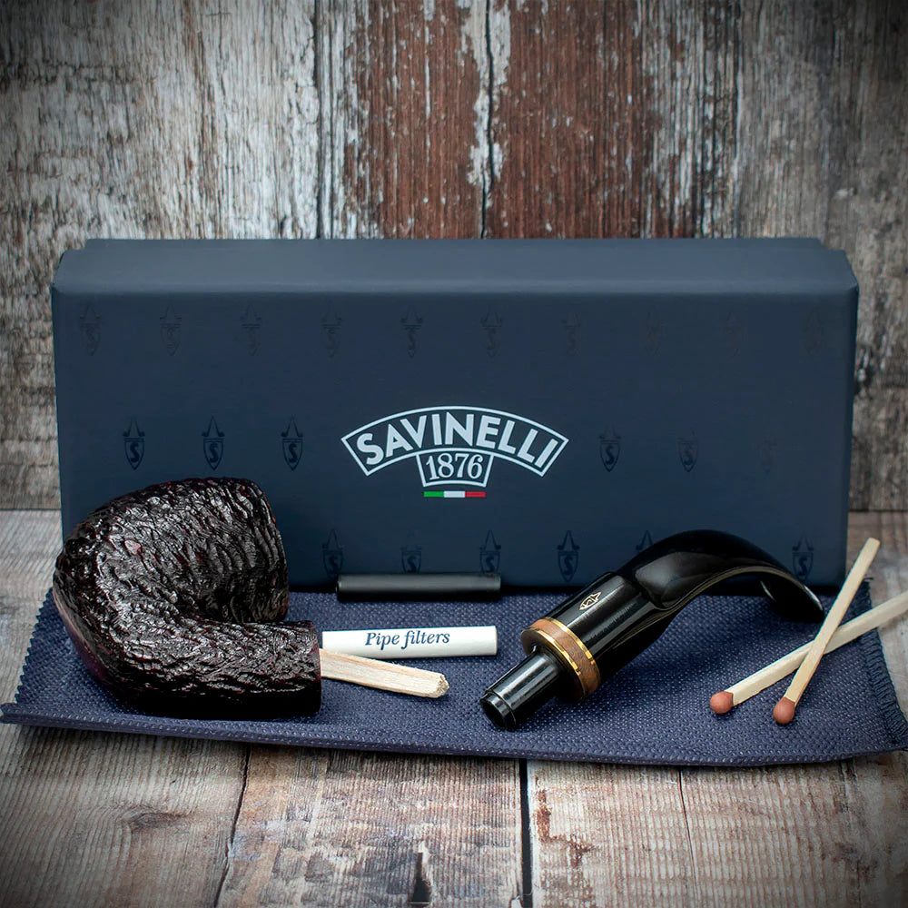 Savinelli Porto Cervo Rustic 614 - 6mm Briar Pipe