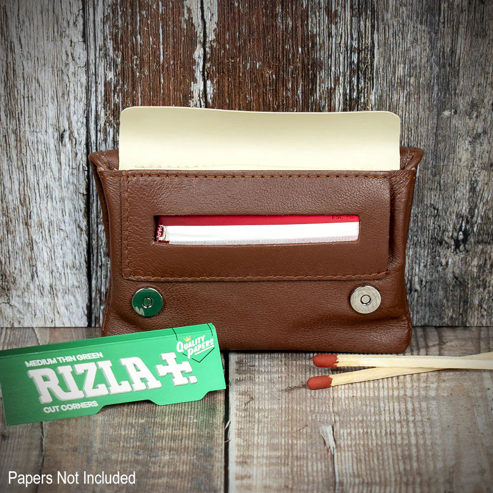 Sarome Leather Handrolling Pouch - Tan PO29T