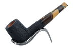 Savinelli Paloma Rustic Black 101 - 6mm Briar Pipe
