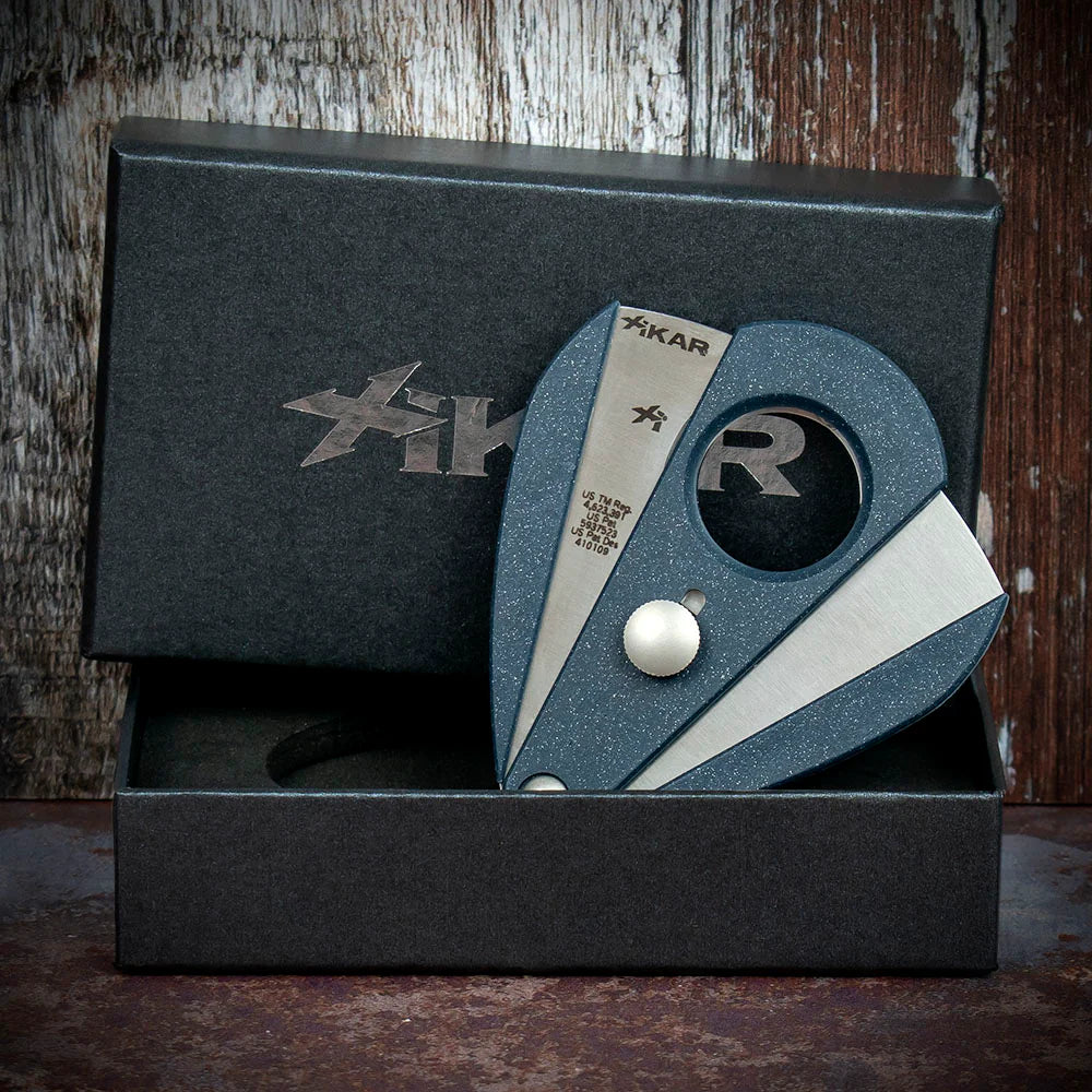 Xikar Xi-2 Lapis Blue Fibreglass 200BL Double Blade Guillotine Cigar Cutter