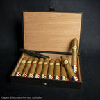 Passatore Humidor - Black Leatherette 8-10 Cigars