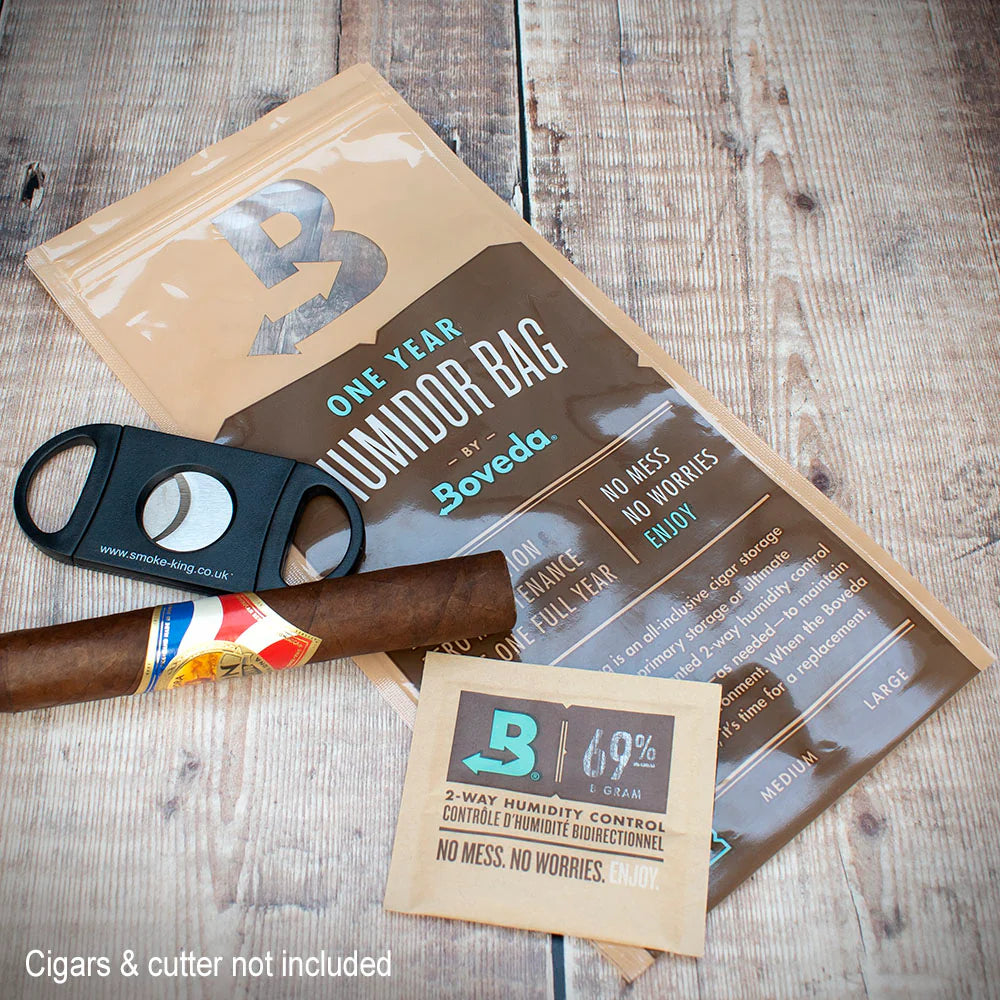 Boveda One Year Humidor Bag For Cigars -  Small