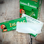 Zig Zag Regular Green Cigarette Papers - 8 Booklets
